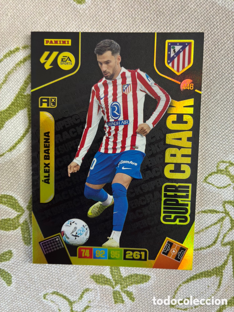 Cromos de f&uacute;tbol: Carta &Aacute;lex Baena (Atl&eacute;tico de Madrid) N&ordm; 446 &rdquo;Super Crack&rdquo; - Adrenalyn XL 2025-26 Panini