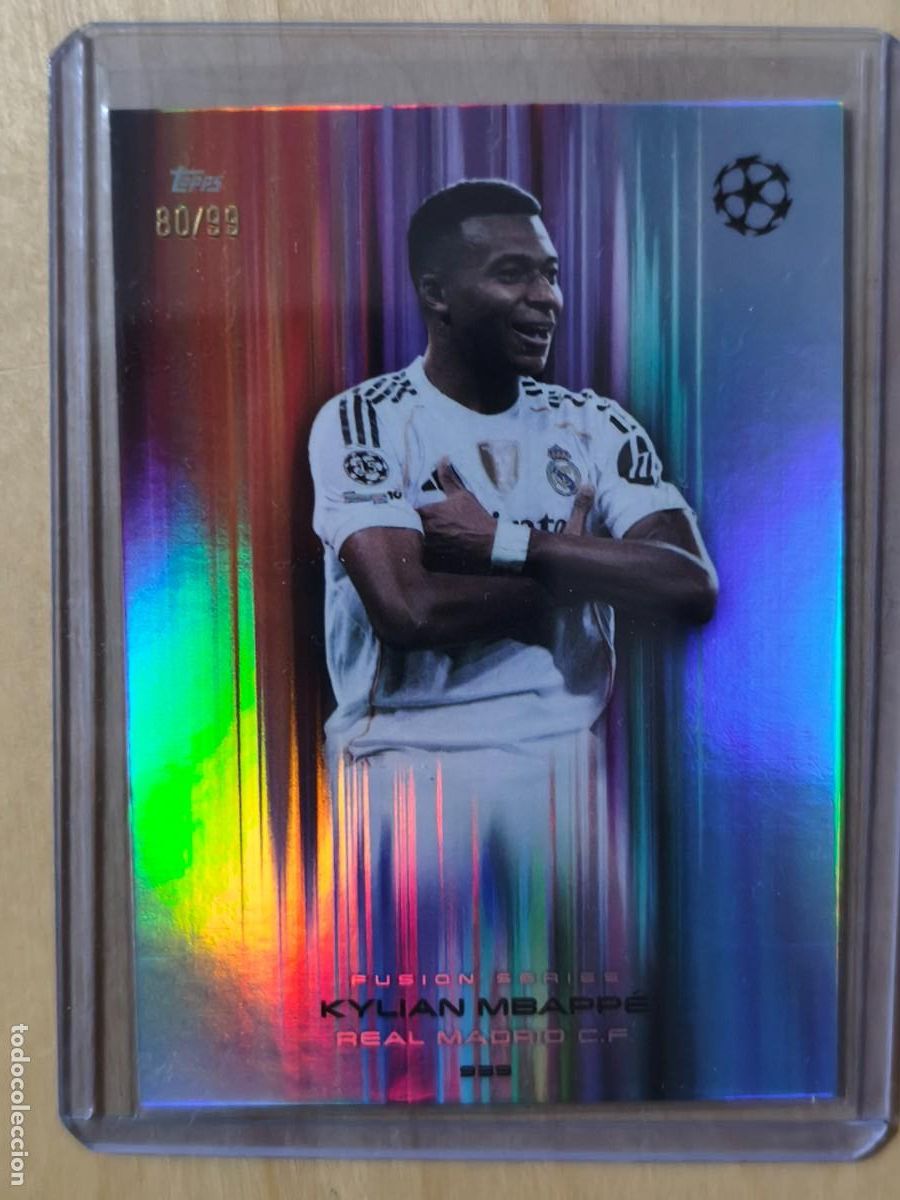 Fu&szlig;ball-Sticker: Kylian Mbappe topps total Real Madrid - numerada