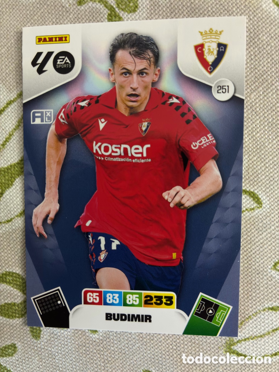 Cromos de f&uacute;tbol: Carta Ante Budimir (CA Osasuna) N&ordm; 251 - Adrenalyn XL 2025-26 Panini