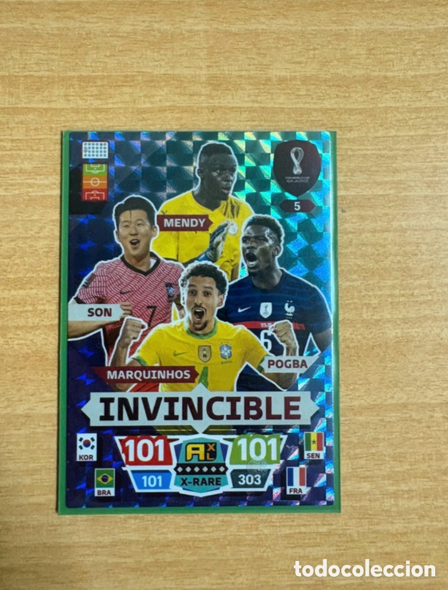 Cromos de f&uacute;tbol: Carta invencible Panini Adrenalyn XL FIFA World Cup Qatar 2022