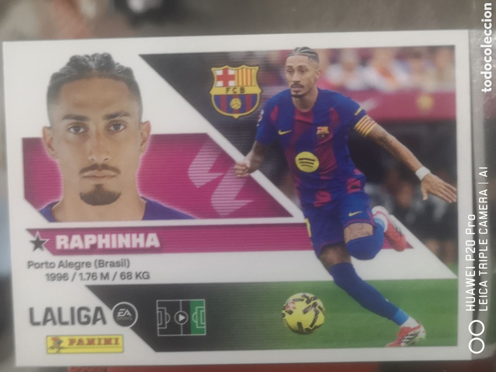Cromos de f&uacute;tbol: LIGA ESTE 2026 2027 26 27 RAPHINHA 19 BARCELONA