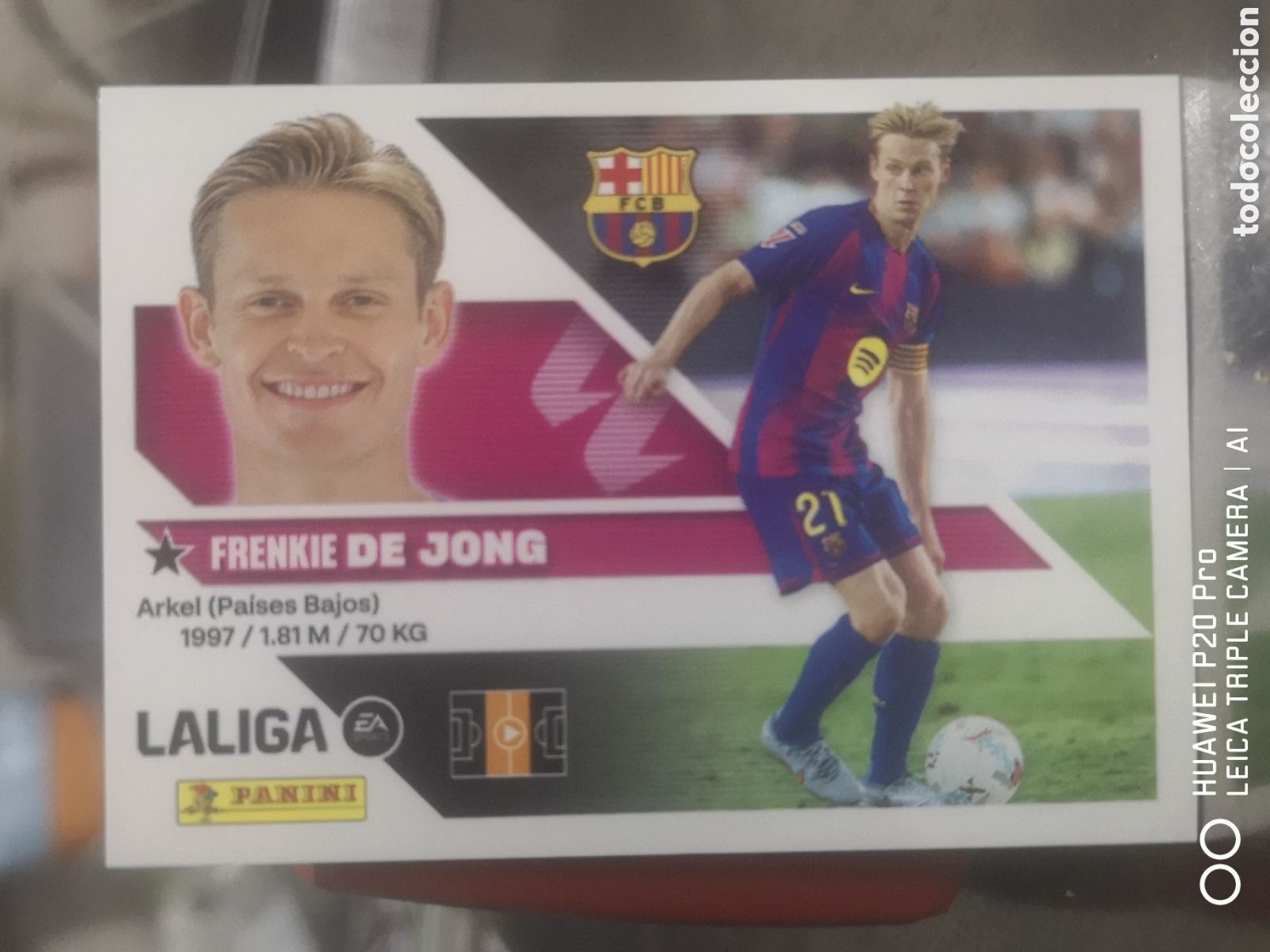 Cromos de f&uacute;tbol: LIGA ESTE 2026 2027 26 27 DE JONG 12 BARCELONA