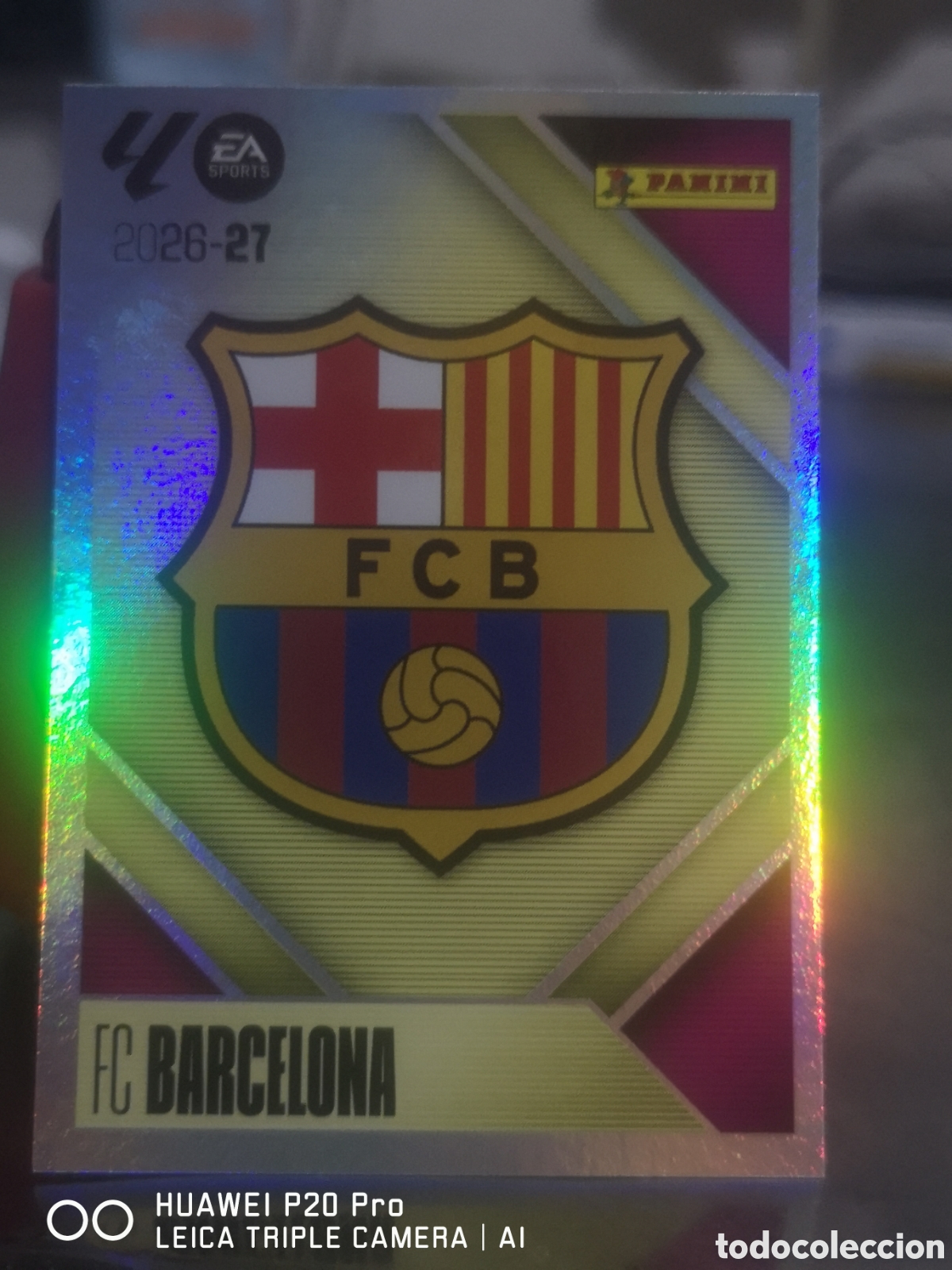 Cromos de f&uacute;tbol: LIGA ESTE 2026 2027 26 27 ESCUDO 1 BARCELONA