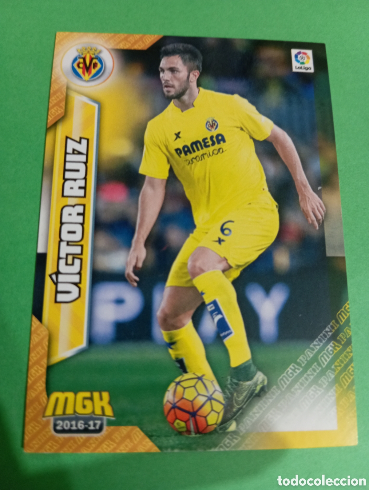 Cromos de f&uacute;tbol: V&iacute;ctor Ruiz Villarreal n&deg;521 / PANINI MEGACRACKS 2016/2017