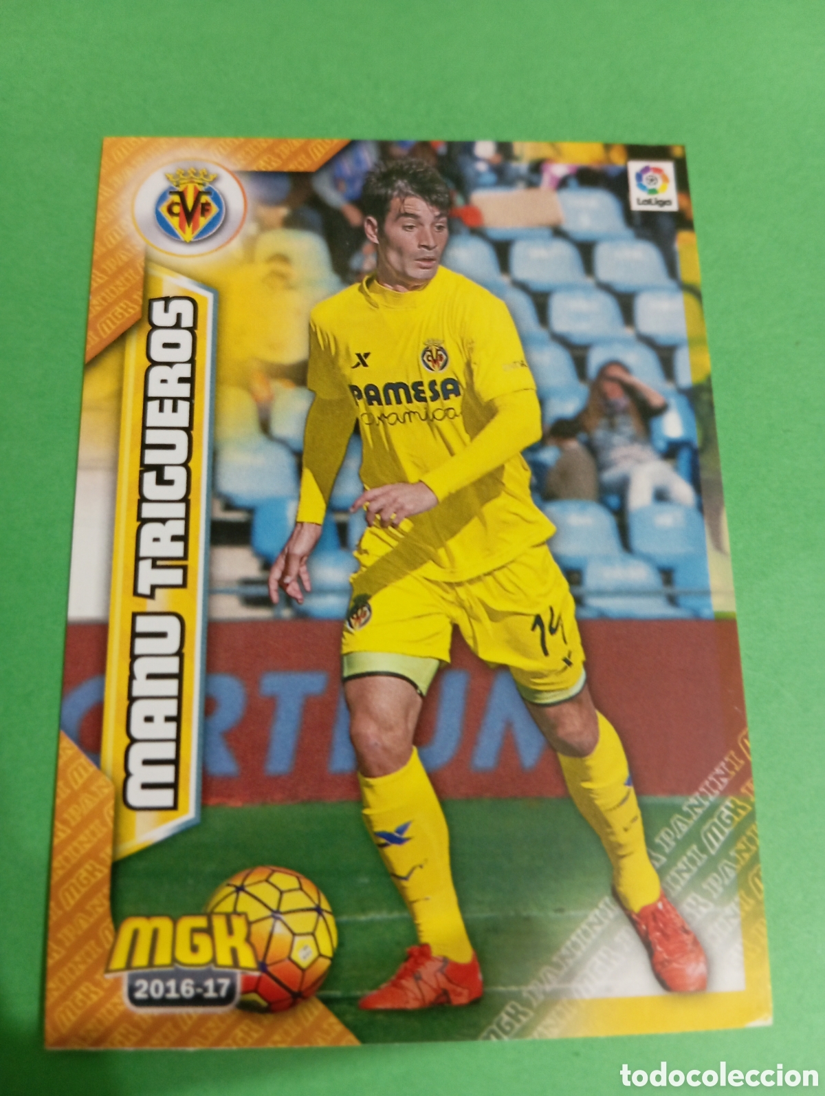 Cromos de f&uacute;tbol: Manu Trigueros Villarreal n&deg;528 / PANINI MEGACRACKS 2016/2017