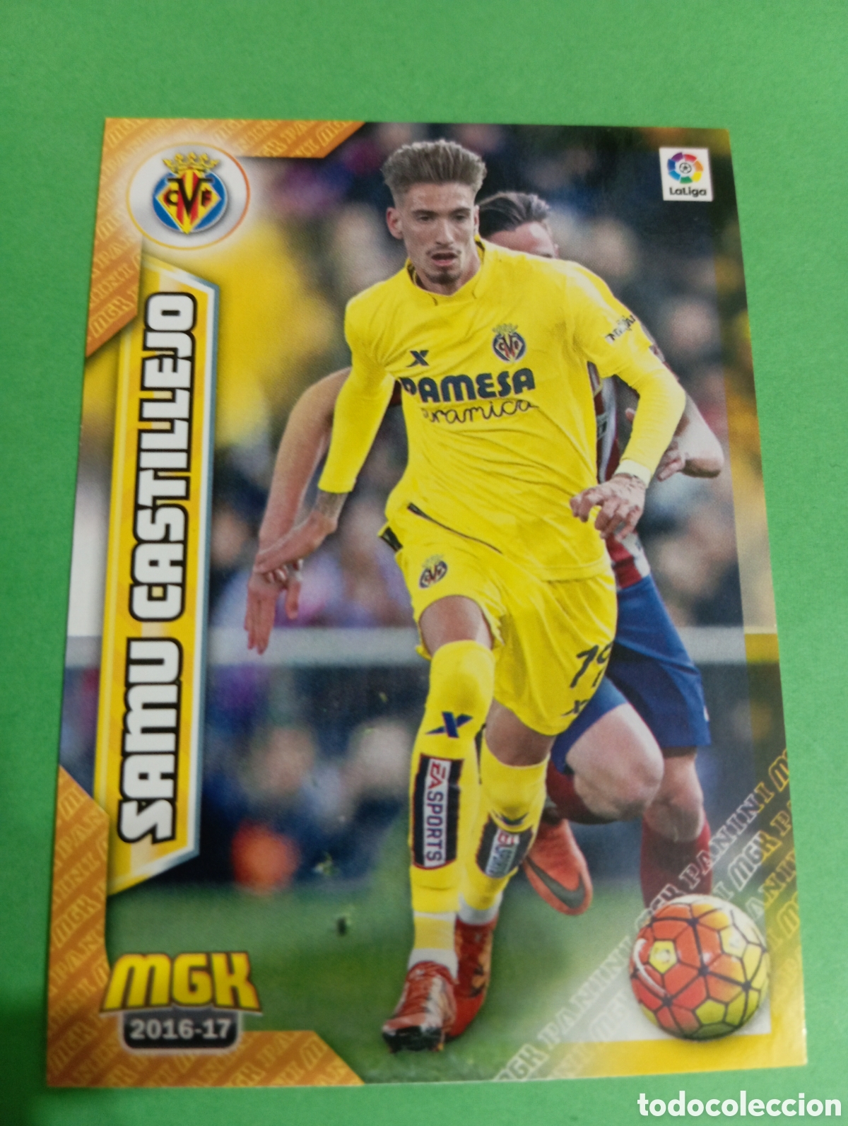 Cromos de f&uacute;tbol: Samu Castillejo Villarreal n&deg;531 / PANINI MEGACRACKS 2016/2017