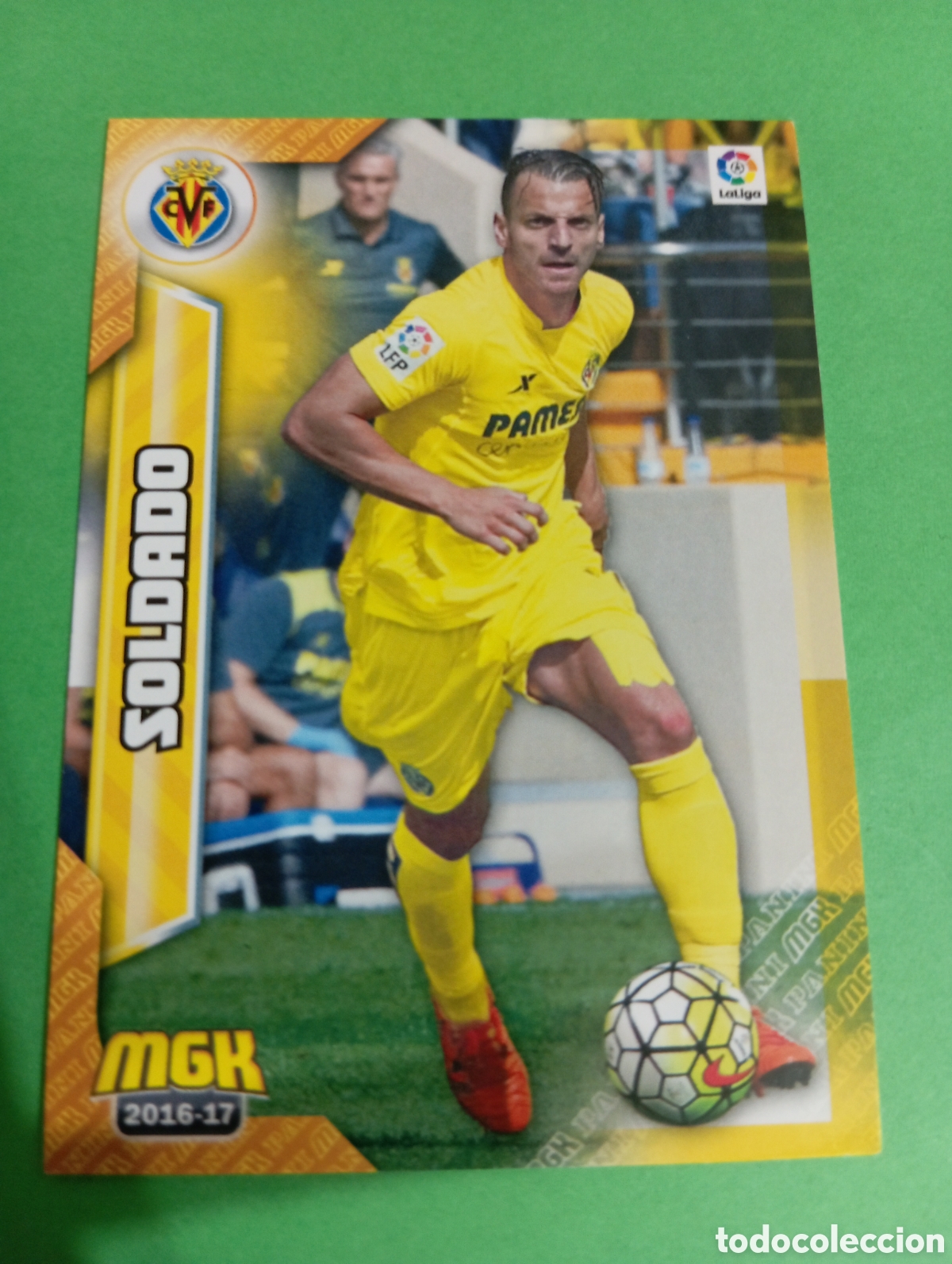 Cromos de f&uacute;tbol: Soldado Villarreal n&deg;534 / PANINI MEGACRACKS 2016/2017