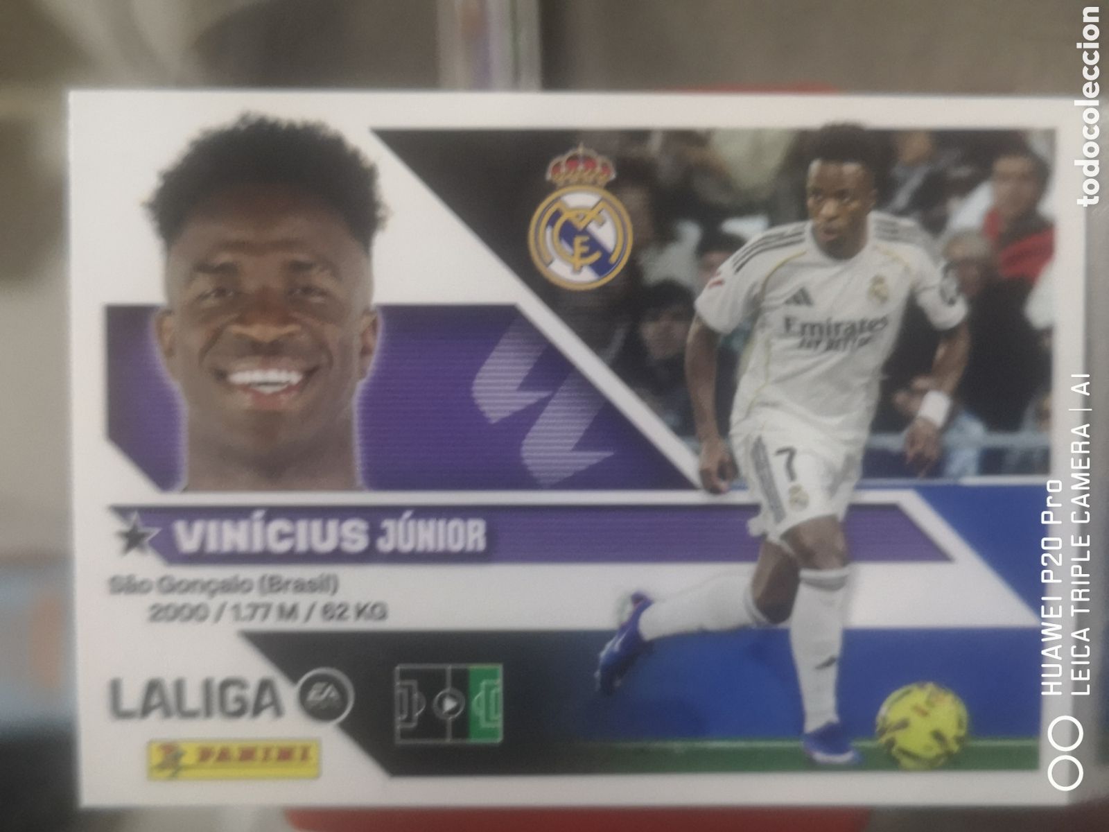 Cromos de f&uacute;tbol: LIGA ESTE 2026 2027 26 27 VINICIUS 19 REAL MADRID