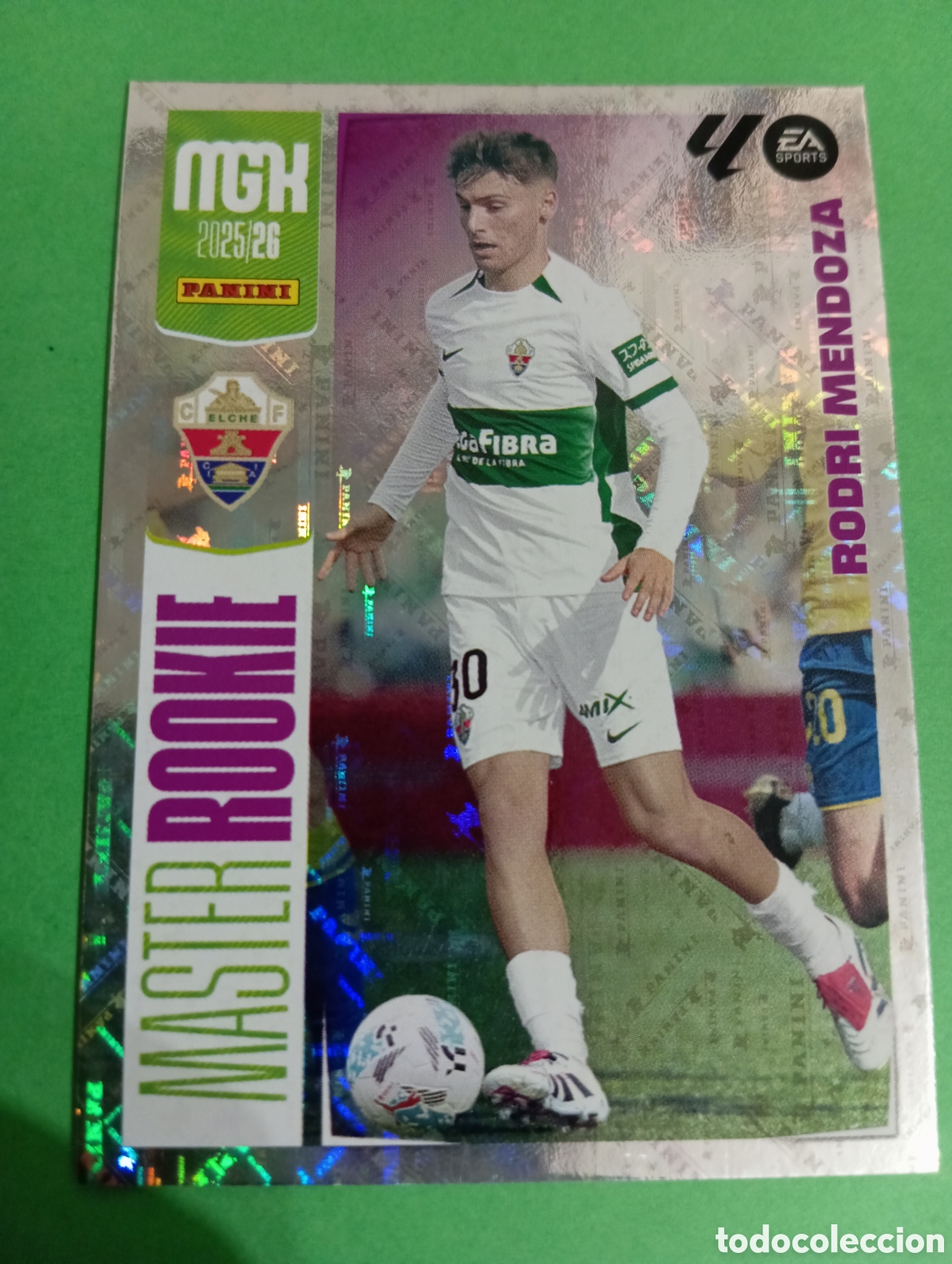 Cromos de f&uacute;tbol: Rodri Mendoza Elche MASTER ROOKIE n&deg;515 / PANINI MEGACRACKS 2025/2026