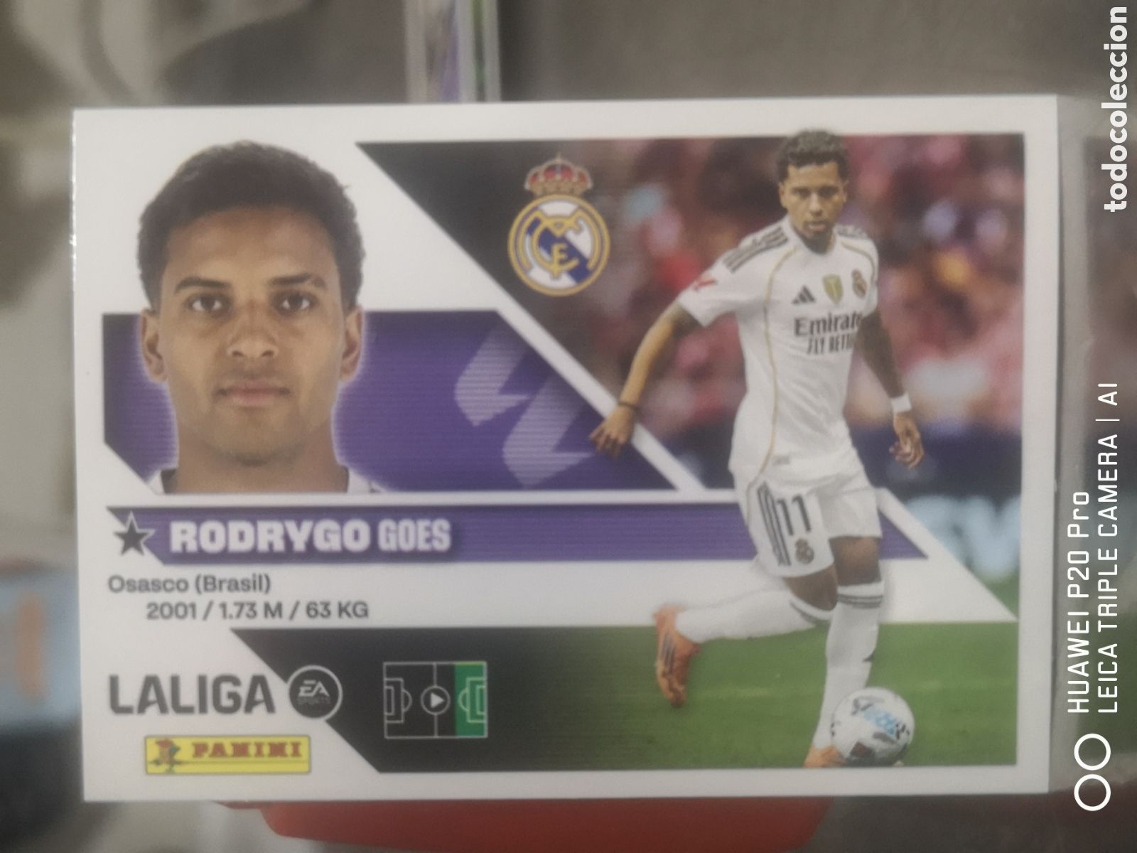 Cromos de f&uacute;tbol: LIGA ESTE 2026 2027 26 27 RODRYGO 18 REAL MADRID