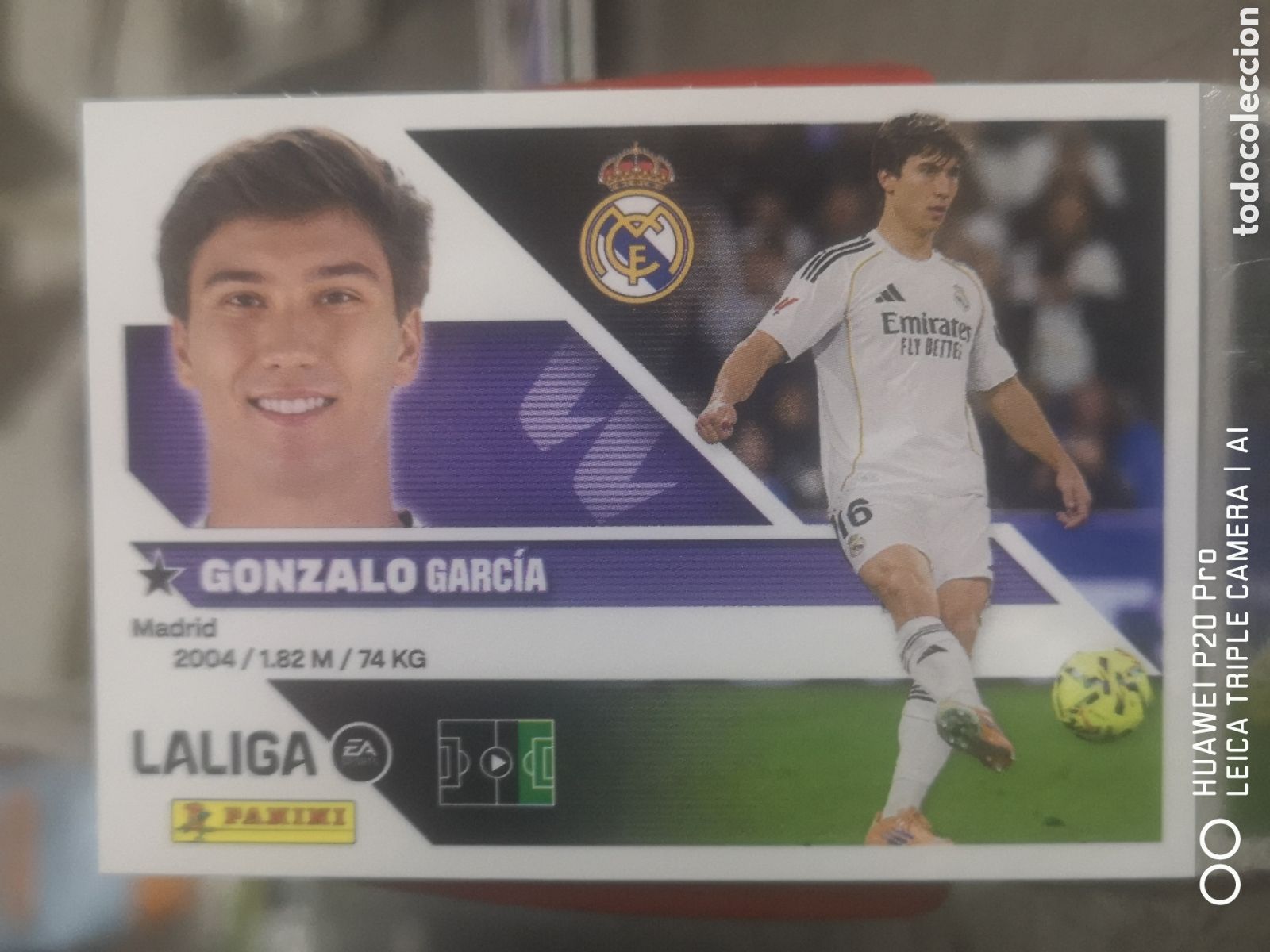 Cromos de f&uacute;tbol: LIGA ESTE 2026 2027 26 27 GONZALO 17 REAL MADRID