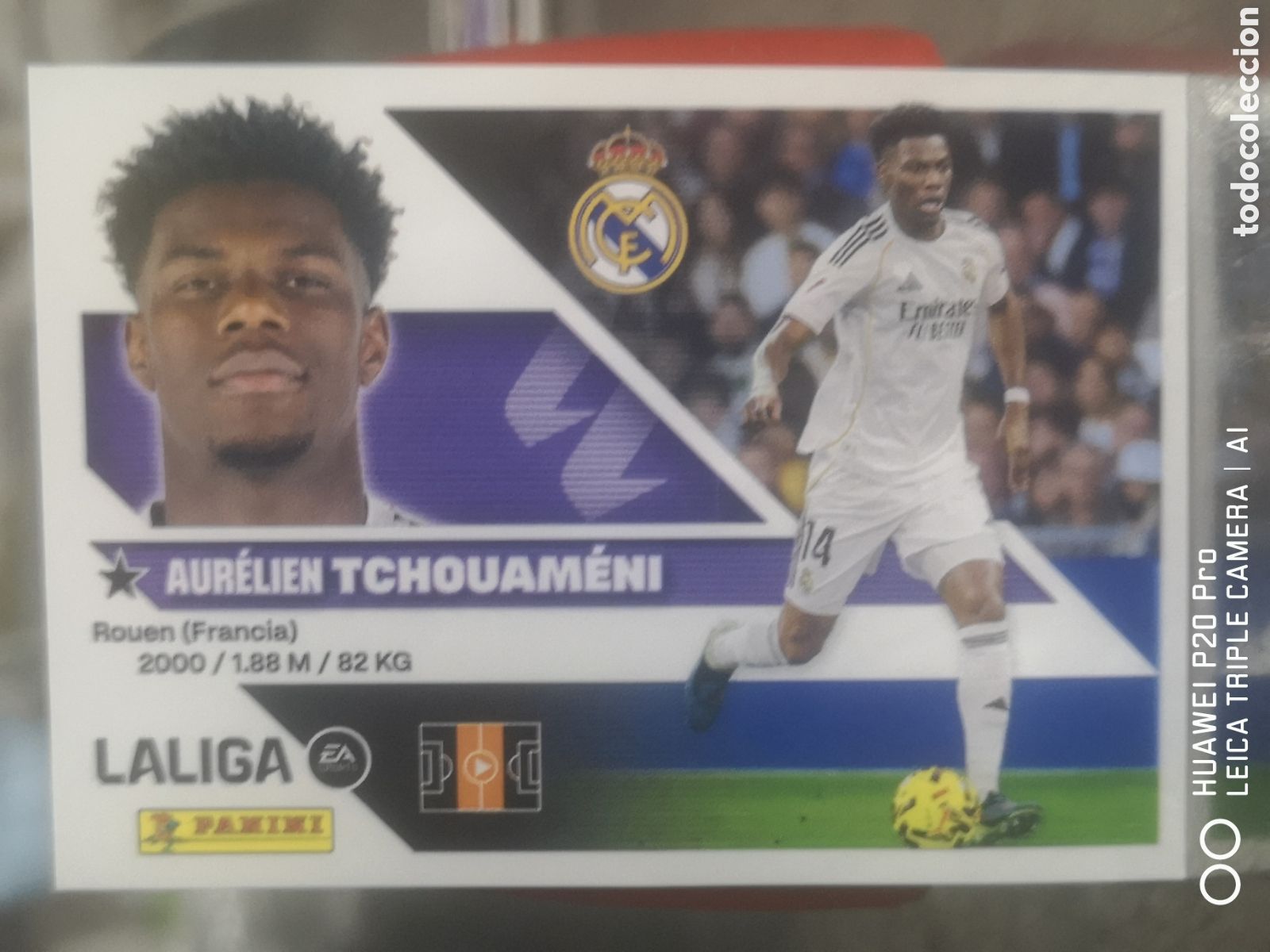 Cromos de f&uacute;tbol: LIGA ESTE 2026 2027 26 27 TCHOUAMENI 11 REAL MADRID