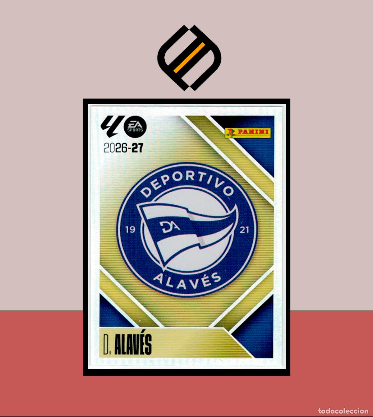 Cromos de f&uacute;tbol: LIGA ESTE 2026 2027 26 27 PANINI DEPORTIVO ALAVES N&ordm; 1 ESCUDO COLECCI&Oacute;N STICKER ALB&Uacute;M LIGA