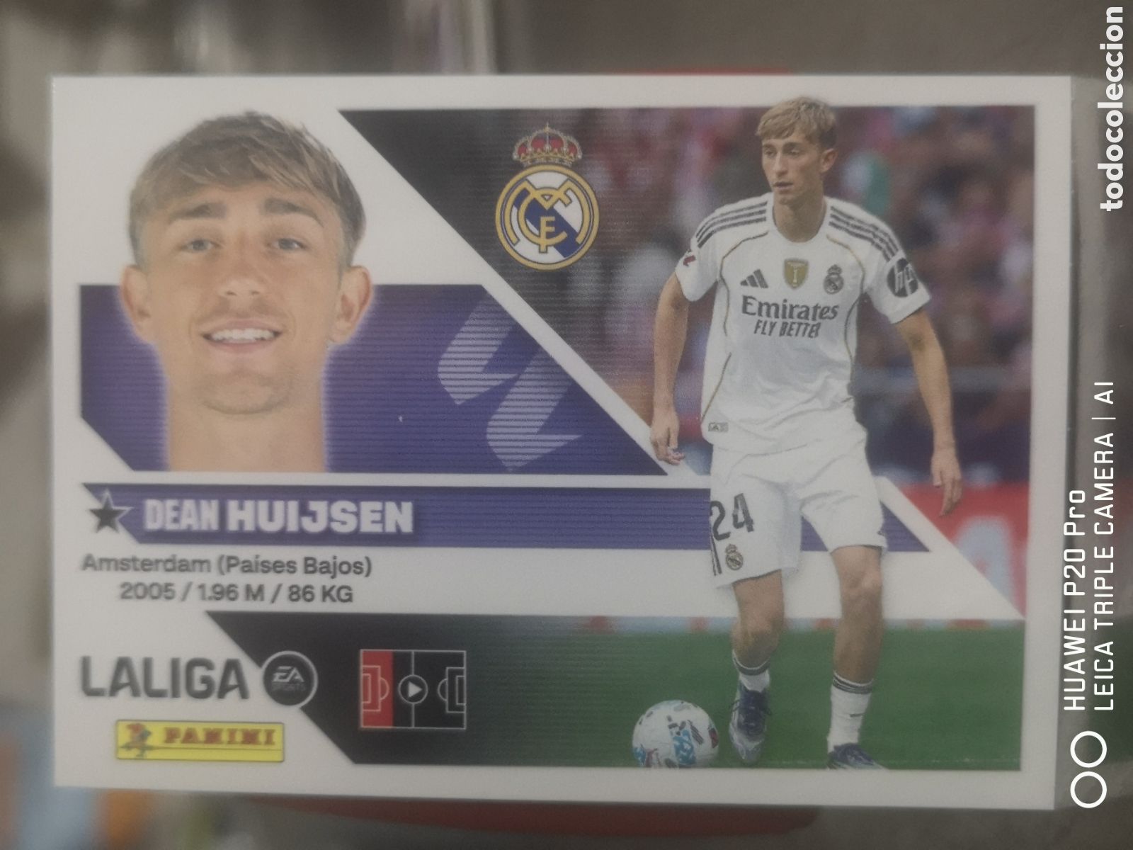 Cromos de f&uacute;tbol: LIGA ESTE 2026 2027 26 27 HUIJSEN 9 REAL MADRID