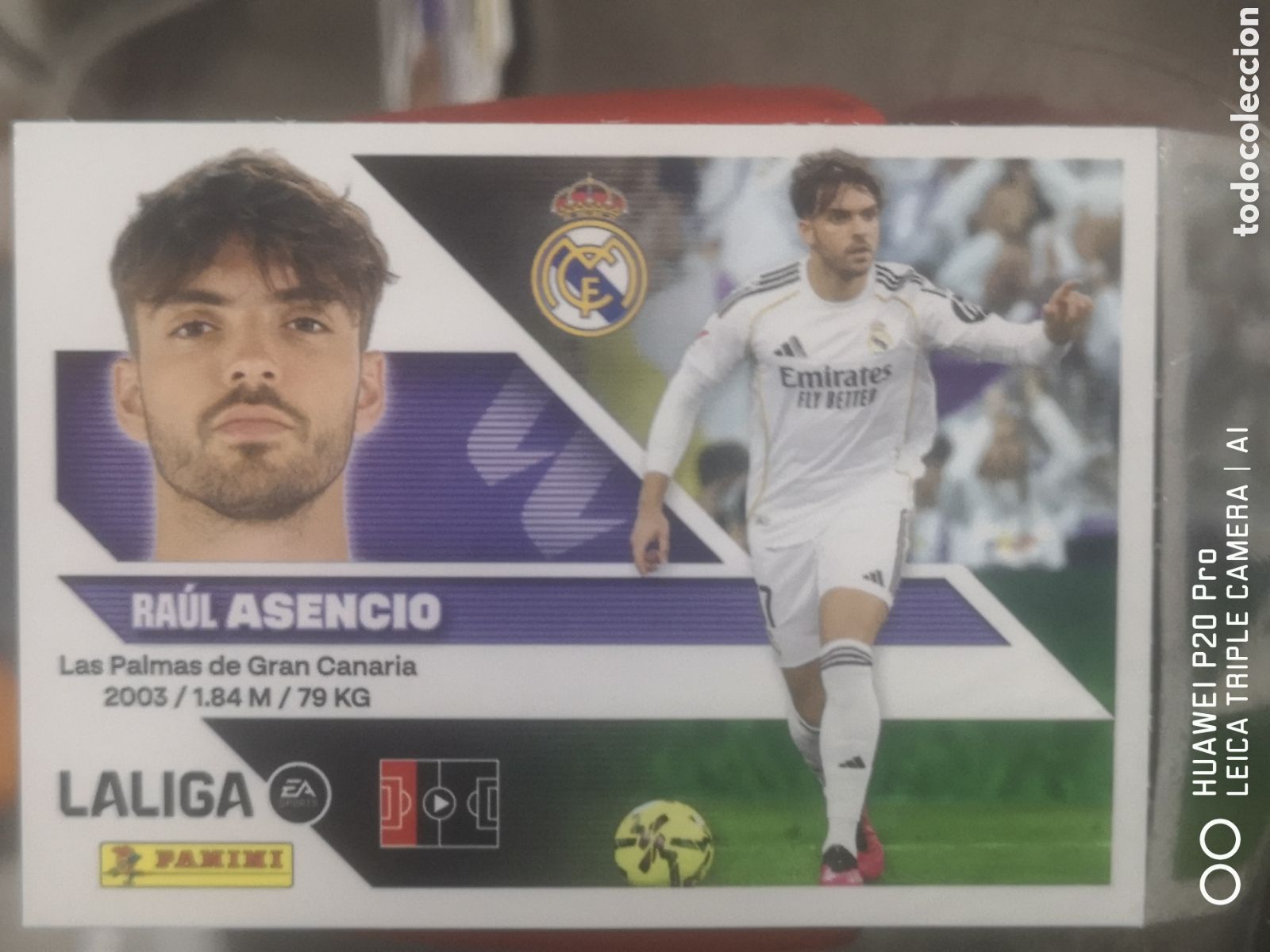Cromos de f&uacute;tbol: LIGA ESTE 2026 2027 26 27 ASENCIO 7 REAL MADRID