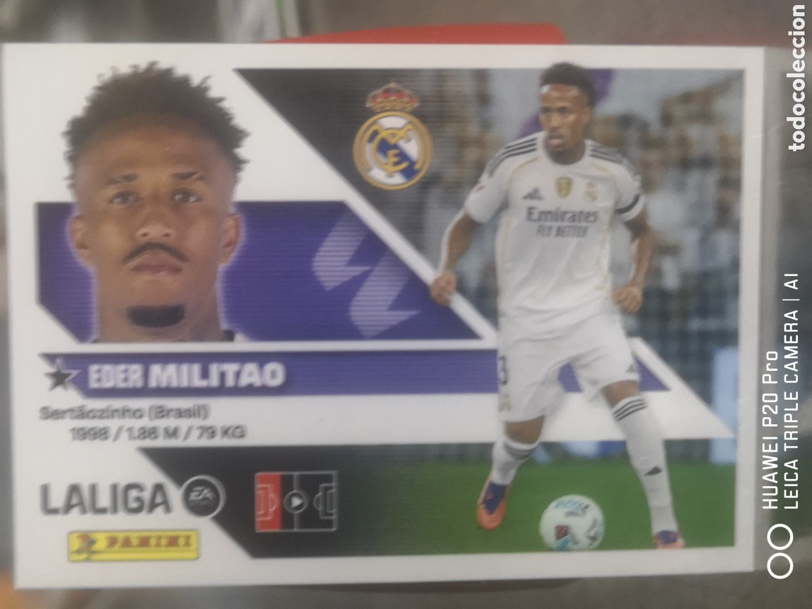 Cromos de f&uacute;tbol: LIGA ESTE 2026 2027 26 27 MILITAO 8 REAL MADRID