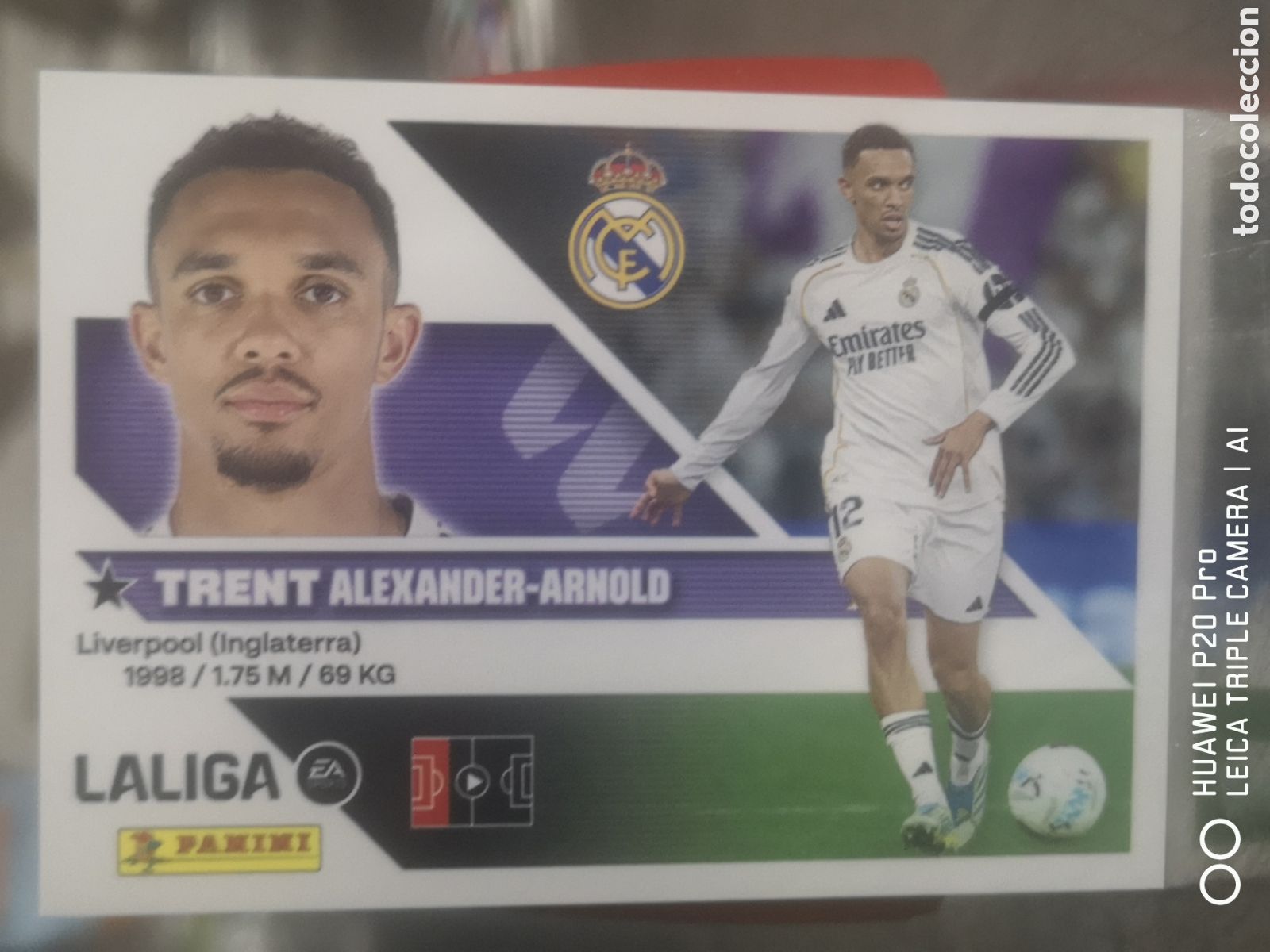 Cromos de f&uacute;tbol: LIGA ESTE 2026 2027 26 27 TRENT 5 REAL MADRID