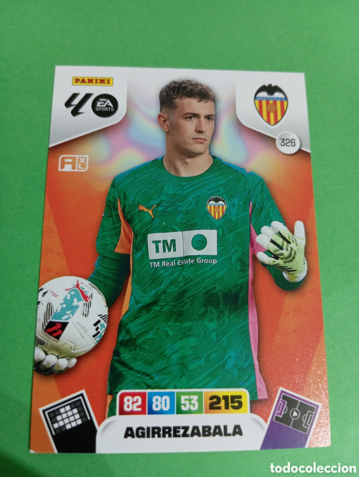 Cromos de f&uacute;tbol: Agirrezabala Valencia n&deg;326 / PANINI ADRENALYN XL LA LIGA 2025/2026