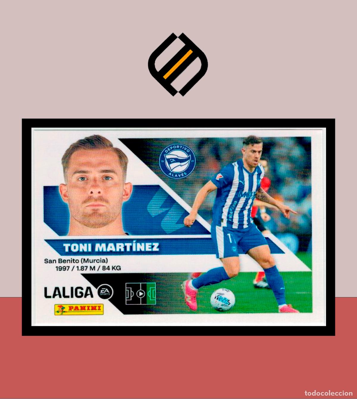 Cromos de f&uacute;tbol: LIGA ESTE 2026 2027 26 27 PANINI DEPORTIVO ALAVES N&ordm; 19 TONI MART&Iacute;NEZ STICKER LIGA COLECCI&Oacute;N ALB&Uacute;M