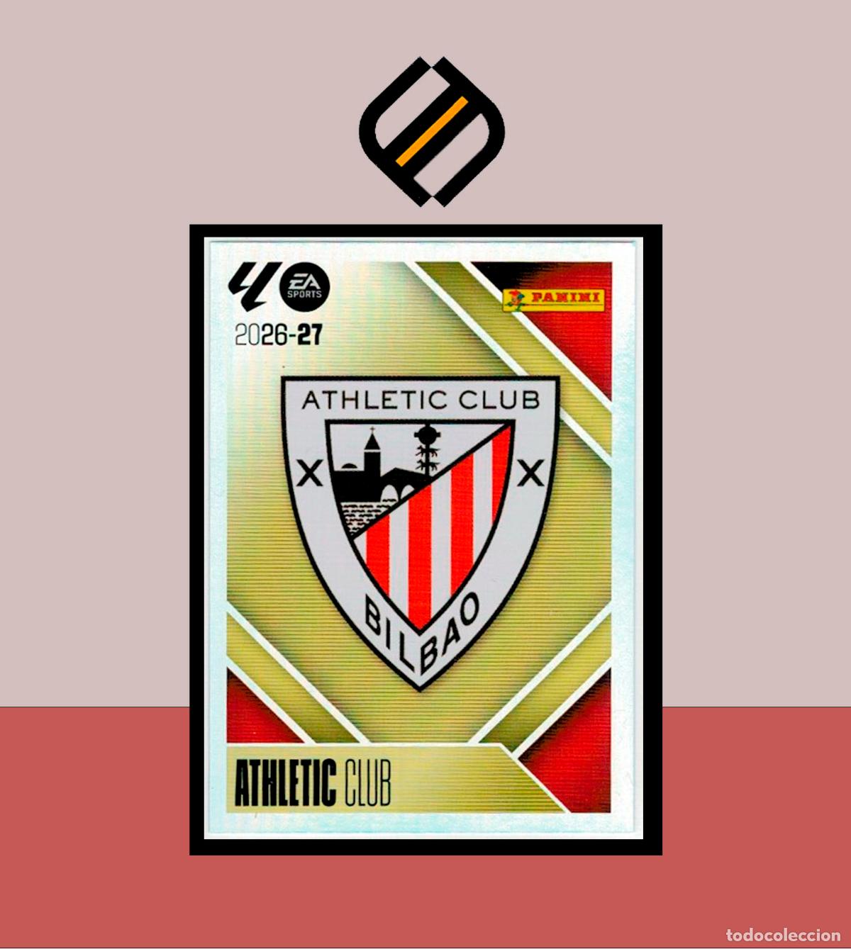 Cromos de f&uacute;tbol: LIGA ESTE 2026 2027 26 27 PANINI ATHLETIC CLUB BILBAO N&ordm; 1 ESCUDO STICKER LIGA COLECCI&Oacute;N ALB&Uacute;M