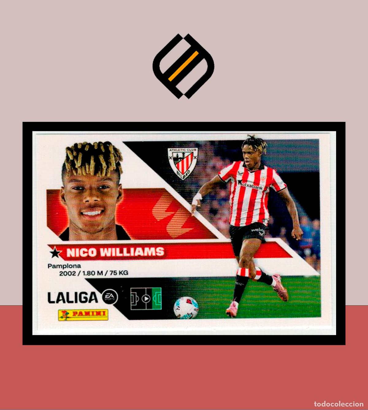 Cromos de f&uacute;tbol: LIGA ESTE 2026 2027 26 27 PANINI ATHLETIC CLUB BILBAO 18 NICO WILLIAMS STICKER LIGA ALB&Uacute;M COLECCI&Oacute;N