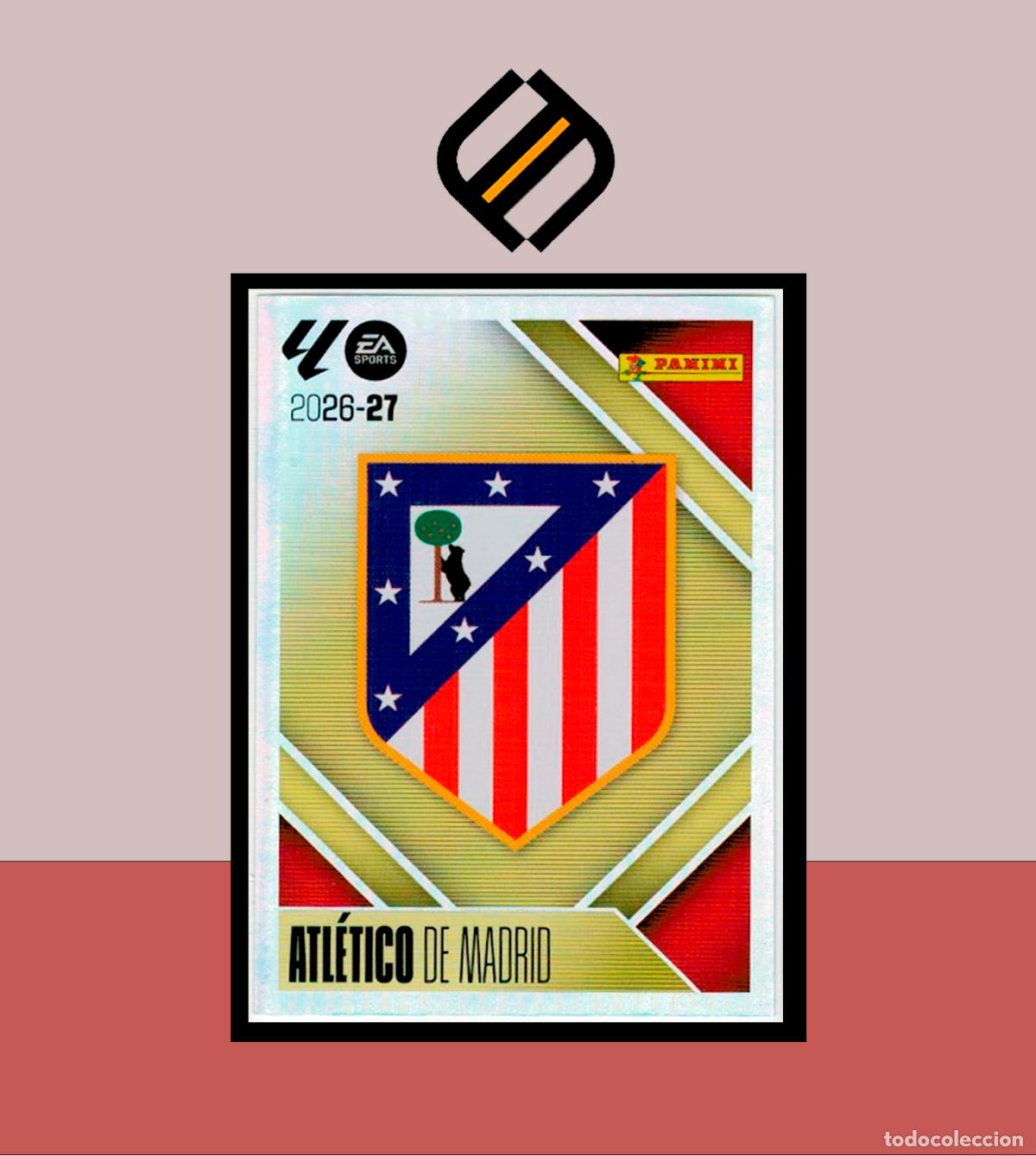 Cromos de f&uacute;tbol: LIGA ESTE 2026 2027 26 27 PANINI ATL&Eacute;TICO MADRID N&ordm; 1 ESCUDO STICKER LIGA ALB&Uacute;M COLECCI&Oacute;N