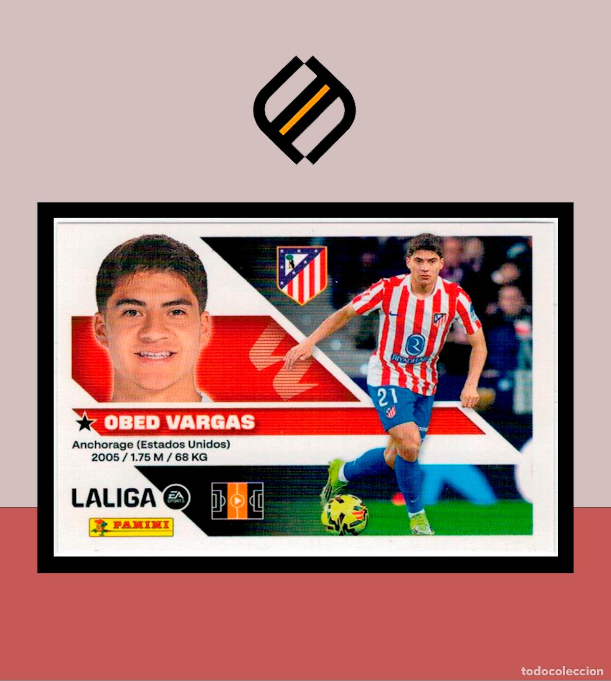 Cromos de f&uacute;tbol: LIGA ESTE 2026 2027 26 27 PANINI ATL&Eacute;TICO MADRID N&ordm; 14B OBED VARGAS STICKER LIGA ALB&Uacute;M COLECCI&Oacute;N