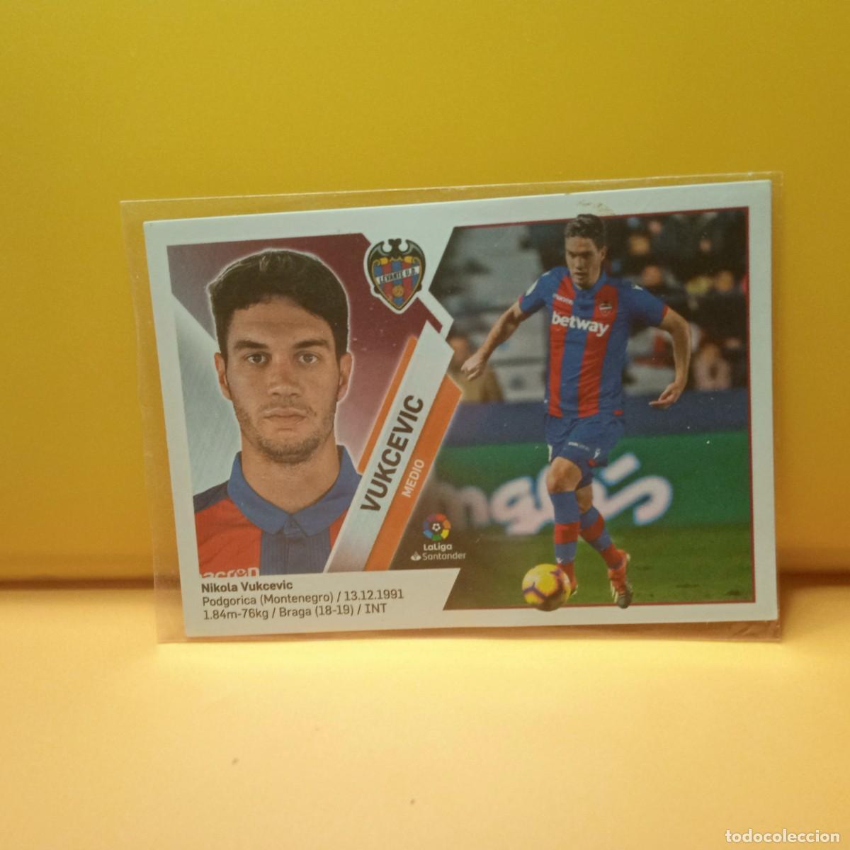 Cromos de f&uacute;tbol: EDICIONES ESTE 2019 2020 19 20 LEVANTE UD VUKCEVIC 8A 8 A
