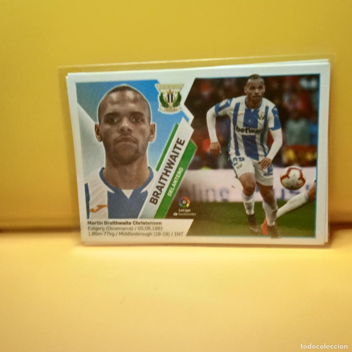 Cromos de f&uacute;tbol: EDICIONES ESTE 2019 2020 19 20 CD LEGAN&Eacute;S BRAITHWAITE 15 (2&ordf; EDICI&Oacute;N)