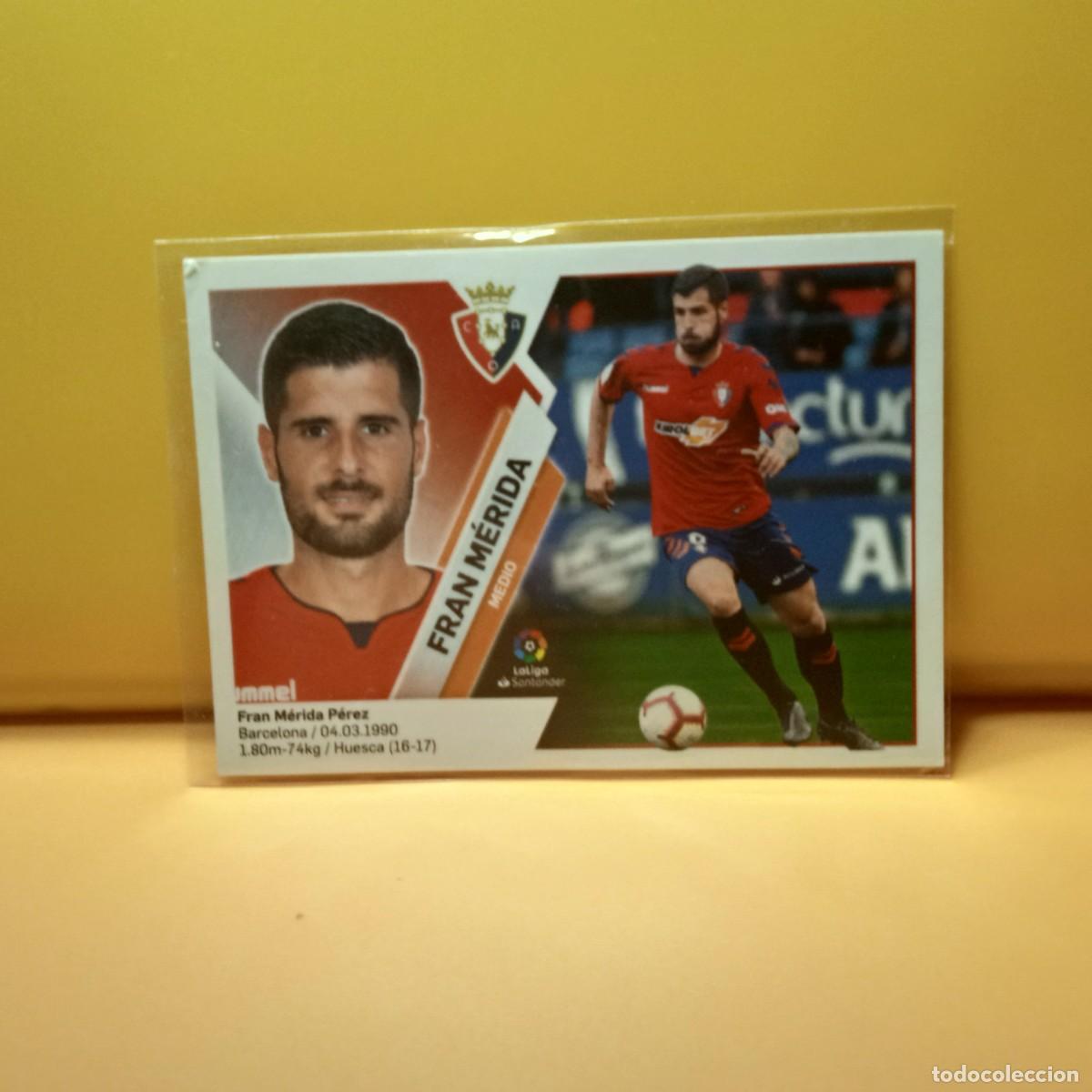 Cromos de f&uacute;tbol: EDICIONES ESTE 2019 2020 19 20 C AT OSASUNA FRAN MERIDA 9