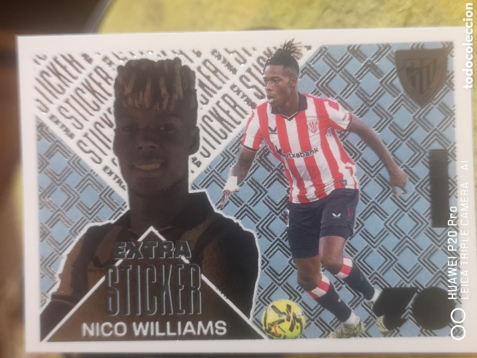 Cromos de f&uacute;tbol: NICO WILLIAMS EXTRA STICKER PLATA LIGA ESTE 2026 2027 2026 27 ATHLETIC BILBAO