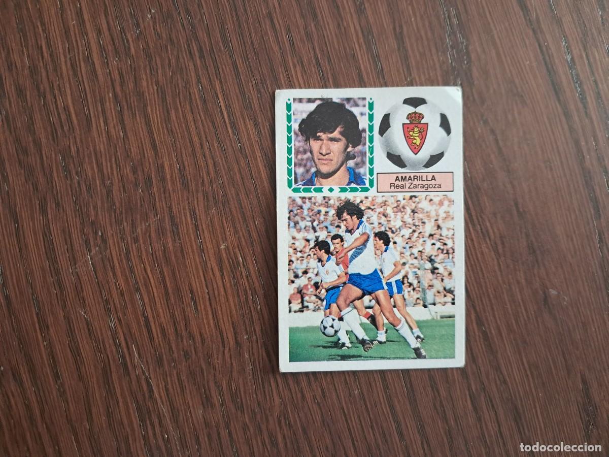 Cromos de f&uacute;tbol: cromo de futbol, edic. Este 83-84, Amarilla, Real Zaragoza. sin pegar.