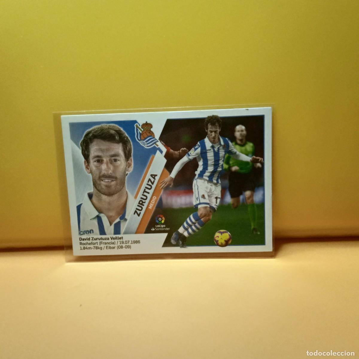 Cromos de f&uacute;tbol: EDICIONES ESTE 2019 2020 19 20 REAL SOCIEDAD ZURUTUZA 11A 11 A
