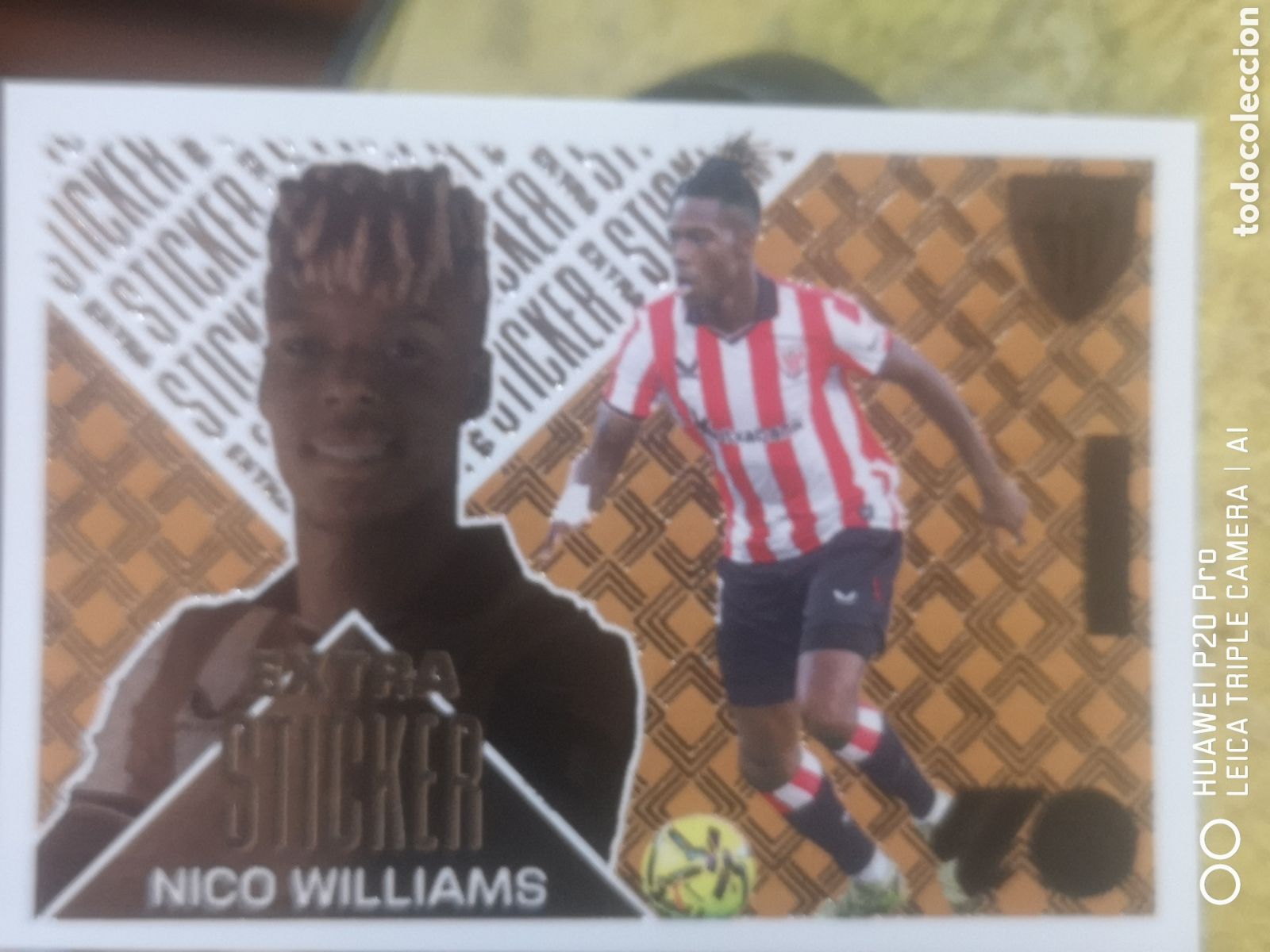 Cromos de f&uacute;tbol: NICO WILLIAMS EXTRA STICKER BRONCE LIGA ESTE 2026 2027 2026 27 ATHLETIC BILBAO