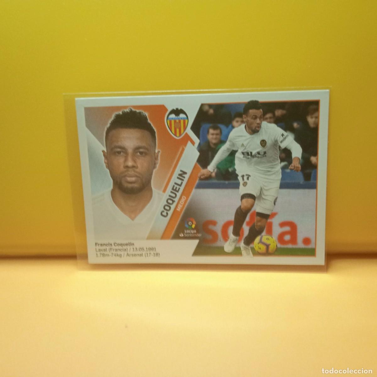 Cromos de f&uacute;tbol: EDICIONES ESTE 2019 2020 19 20 VALENCIA C.F COQUELIN 8