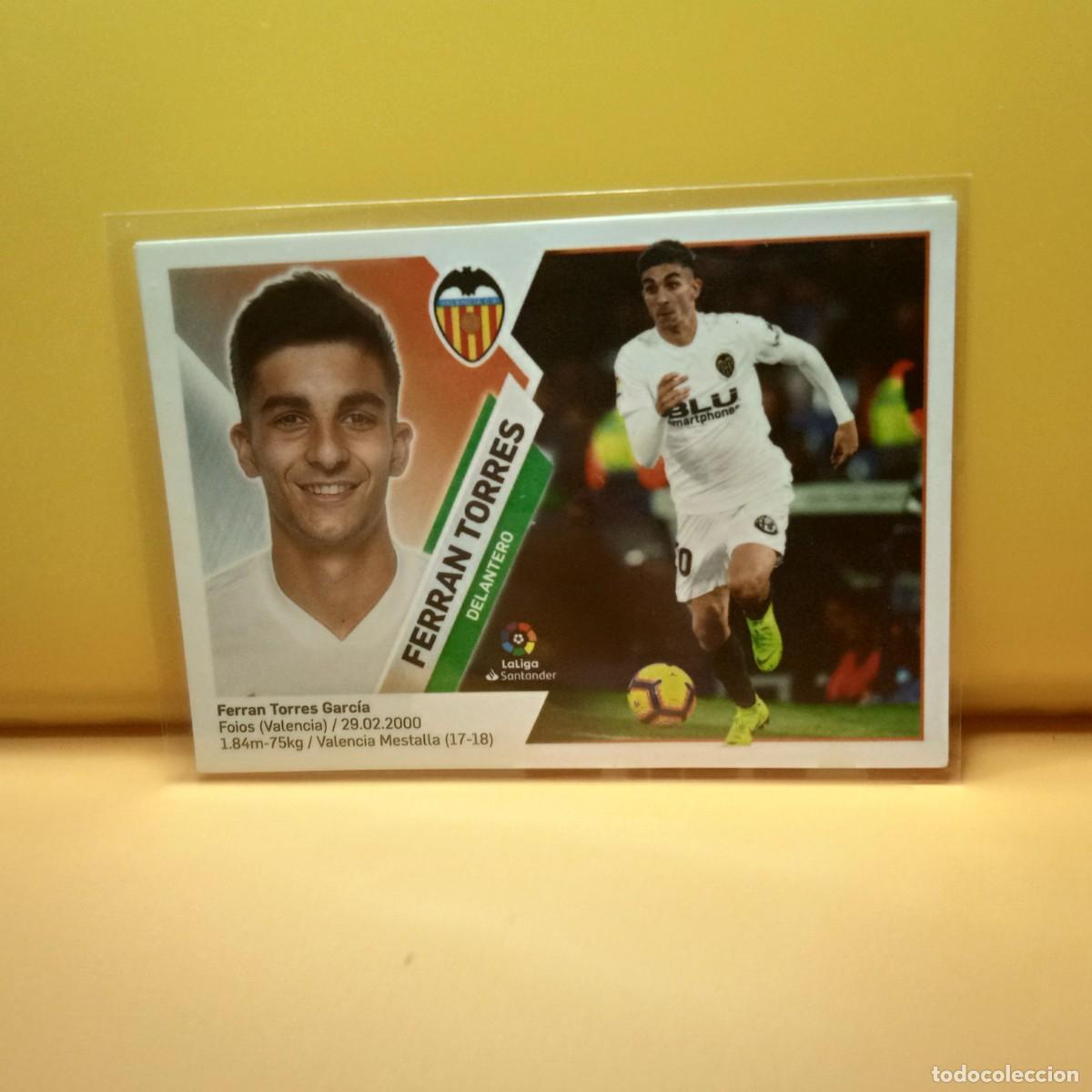 Cromos de f&uacute;tbol: EDICIONES ESTE 2019 2020 19 20 VALENCIA C.F FERRAN TORRES 14B 14 B