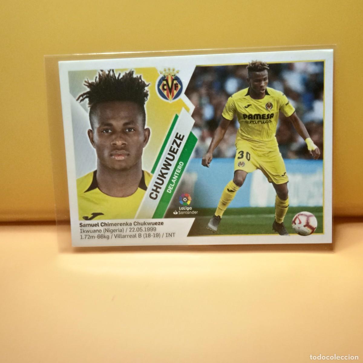 Cromos de f&uacute;tbol: EDICIONES ESTE 2019 2020 19 20 VILLARREAL C.F CHUKWUEZE 13