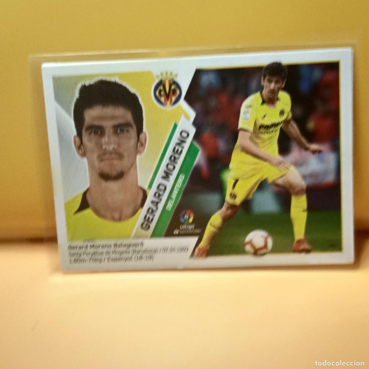 Cromos de f&uacute;tbol: EDICIONES ESTE 2019 2020 19 20 VILLARREAL C.F GERARD MORENO 16