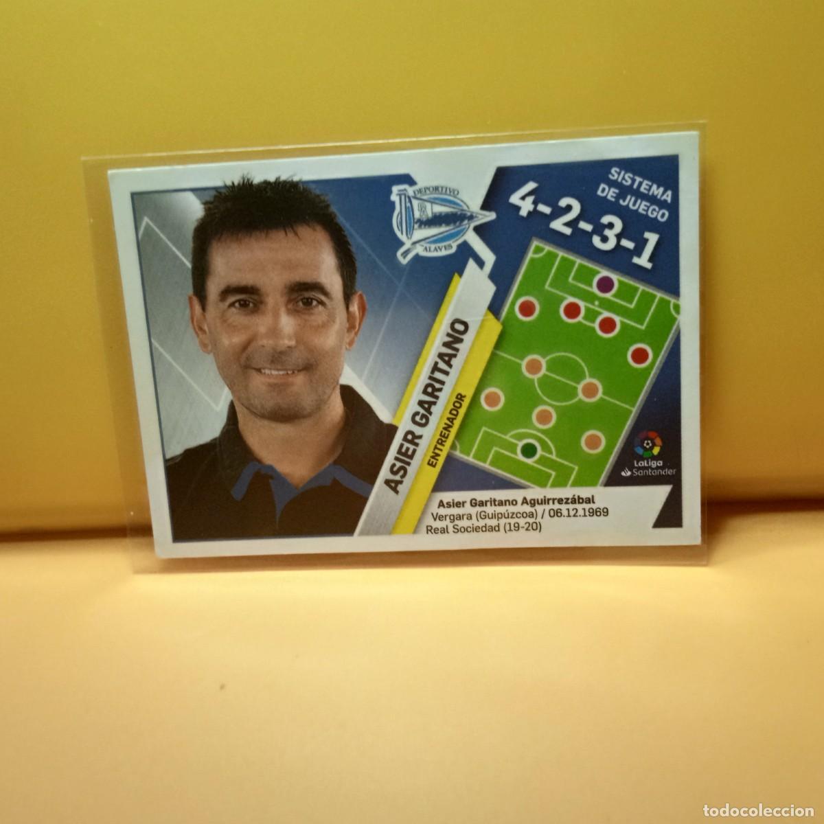 Cromos de f&uacute;tbol: EDICIONES ESTE 2019 2020 19 20 ENTRENADORES D. ALAV&Eacute;S ASIER GARITANO 2