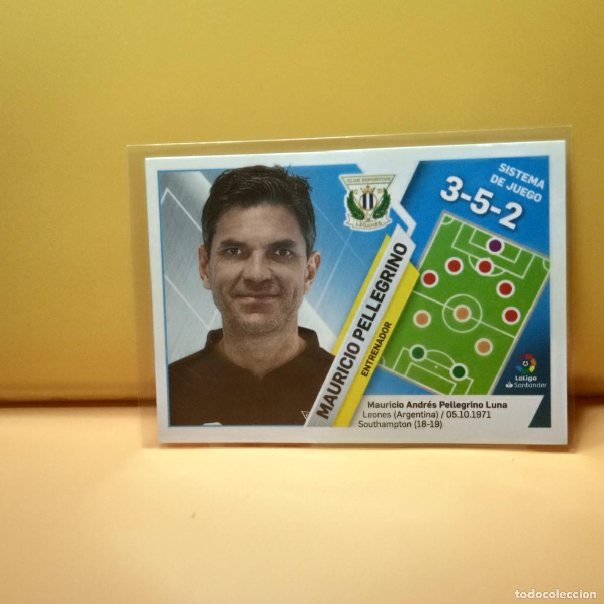 Cromos de f&uacute;tbol: EDICIONES ESTE 2019 2020 19 20 ENTRENADORES CD LEGAN&Eacute;S MAURICIO PELLEGRINO 22