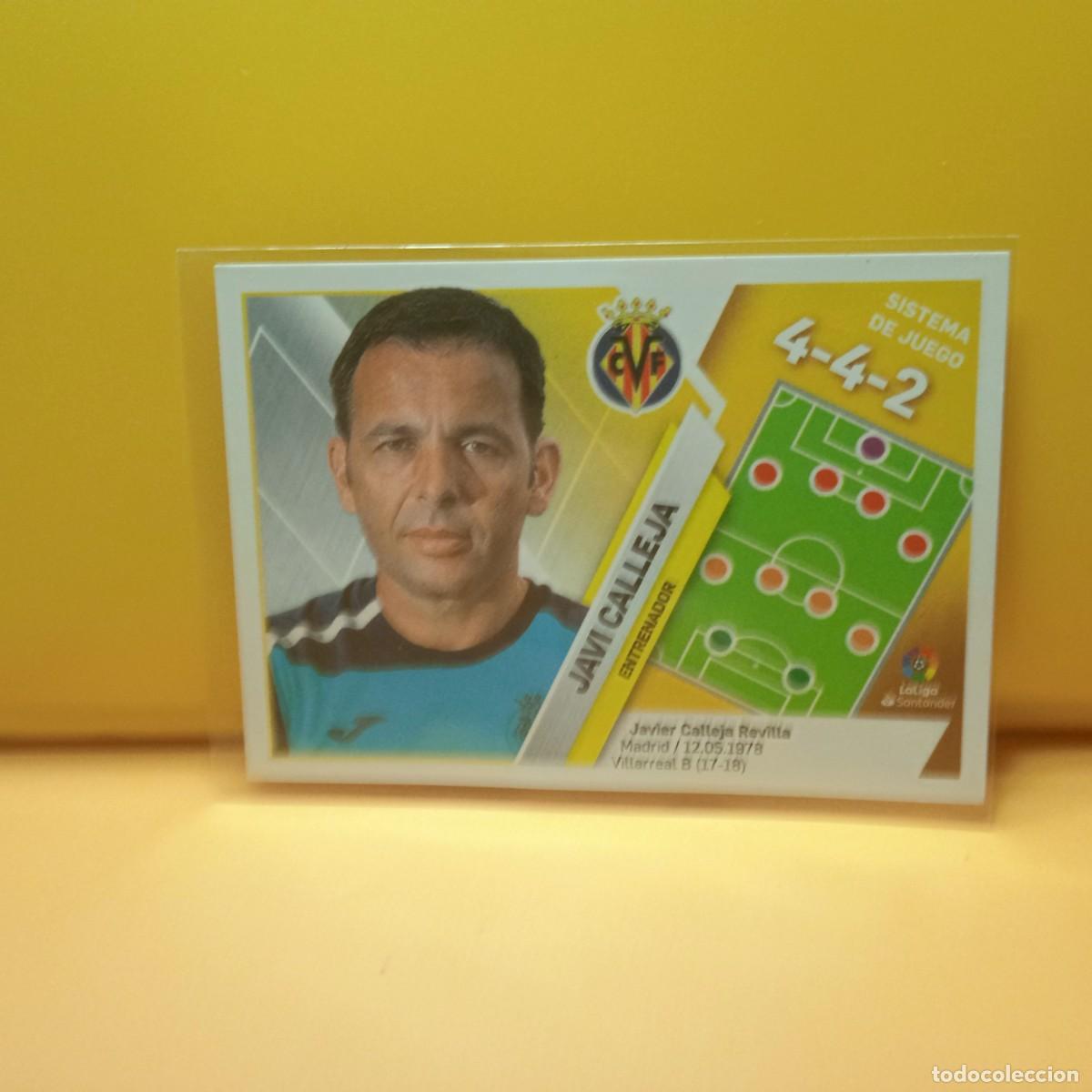Cromos de f&uacute;tbol: EDICIONES ESTE 2019 2020 19 20 ENTRENADORES VILLARREAL CF JAVI CALLEJA 40