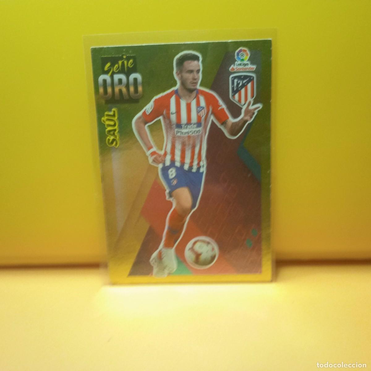 Cromos de f&uacute;tbol: EDICIONES ESTE 2019 2020 19 20 SERIE ORO ATL&Eacute;TICO DE MADRID SAUL 12