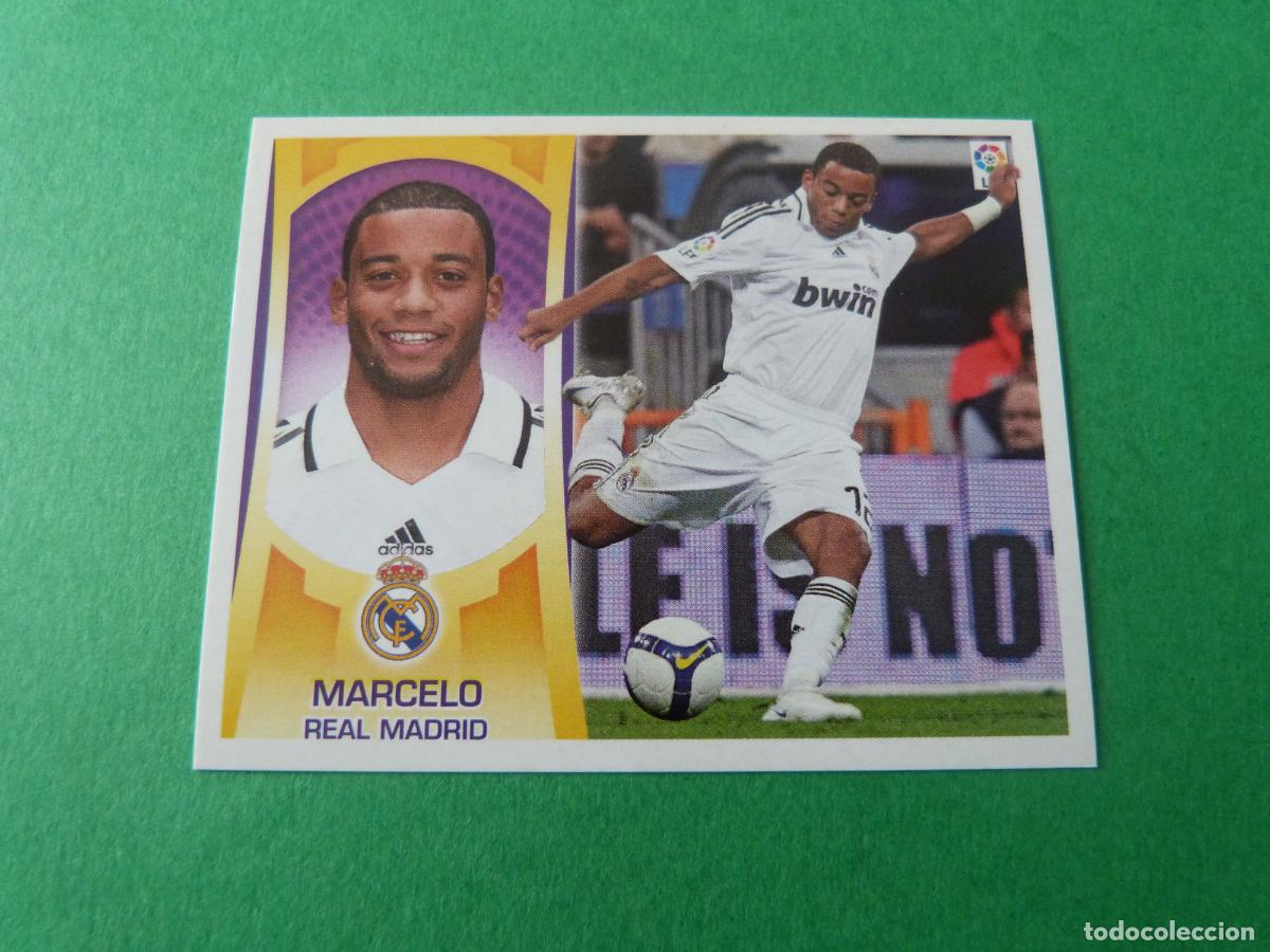 Cromos de f&uacute;tbol: CROMO FUTBOL MARCELO REAL MADRID SIN PEGAR N&ordm; 7 A LIGA ESTE 2009-2010/09-10