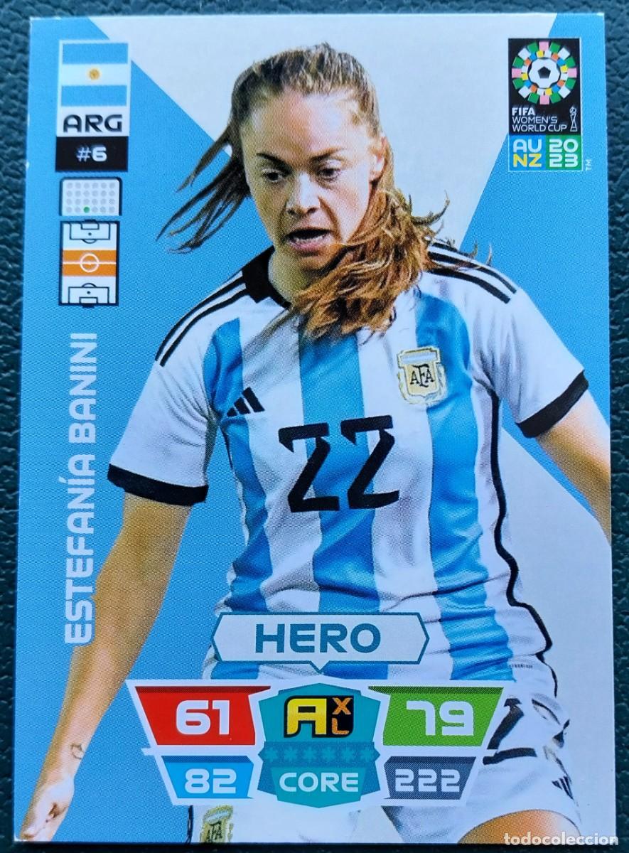 Figurine di Calcio: 6 ESTEFANIA BANINI ARGENTINA FICHAS ALBUM ADRENALYN FEMENINO MUNDIAL WOMEN'S WORLD AU NZ 2023