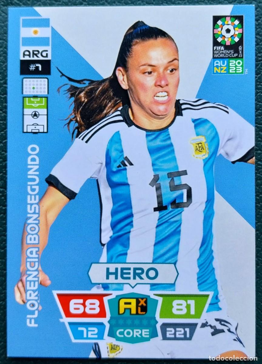 Figurine di Calcio: 7 FLORENCIA BONSEGUNDO ARGENTINA FICHAS ALBUM ADRENALYN FEMENINO MUNDIAL WOMEN'S WORLD AU NZ 2023