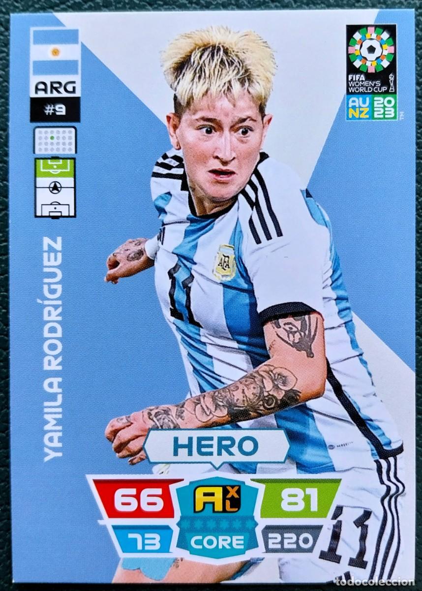 Cromos de f&uacute;tbol: 9 YAMILA RODRIGUEZ ARGENTINA FICHAS ALBUM ADRENALYN FEMENINO MUNDIAL WOMEN'S WORLD AU NZ 2023