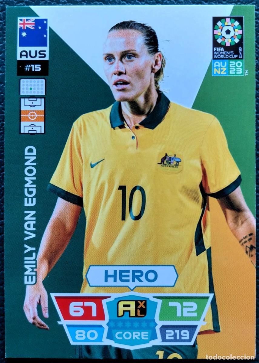 Cromos de f&uacute;tbol: 15 EMILY VAN EGMOND AUSTRALIA FICHAS ALBUM ADRENALYN FEMENINO MUNDIAL WOMEN'S WORLD AU NZ 2023