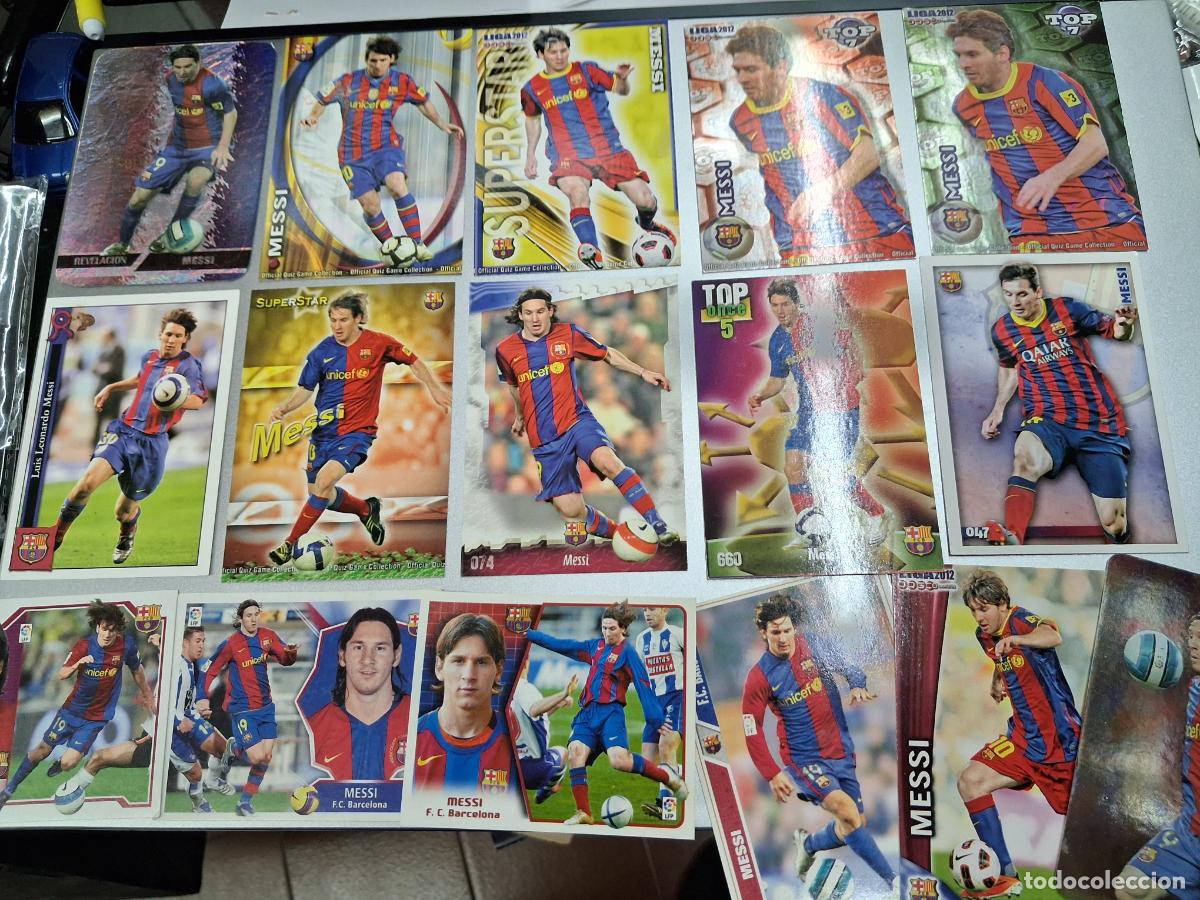 Fu&szlig;ball-Sticker: LOTE 16 CROMOS TARJETAS DIFERENTES MESSI FC BARCELONA DESDE A&Ntilde;O 2005 ESTE MUNDICROMO ETC NUEVOS