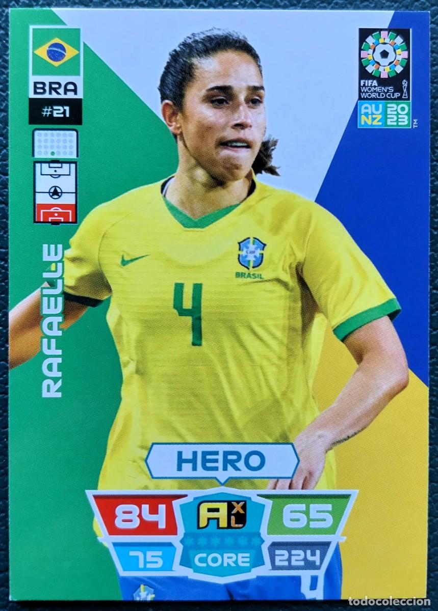 Cromos de f&uacute;tbol: 21 RAFAELLE BRASIL FICHAS ALBUM ADRENALYN FEMENINO MUNDIAL WOMEN'S WORLD AU NZ 2023