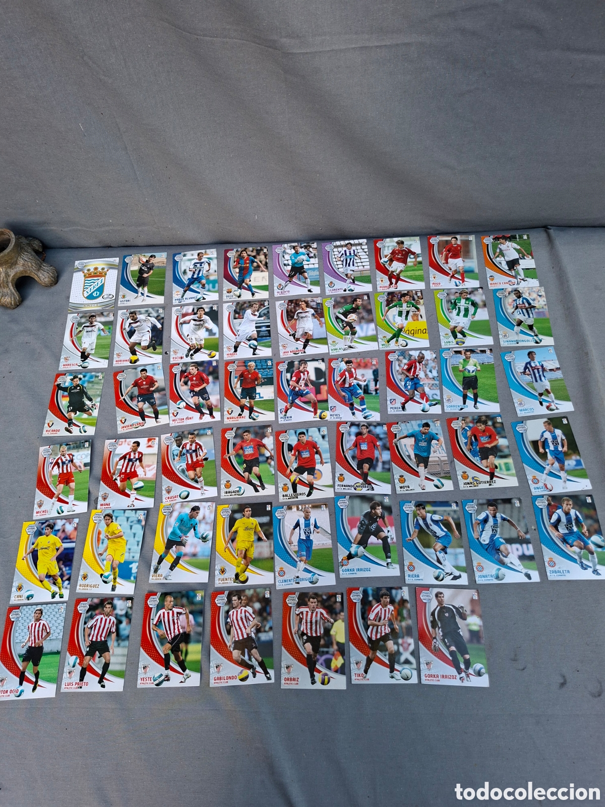 Cromos de f&uacute;tbol: Lote de cromos de la liga 2007/2008